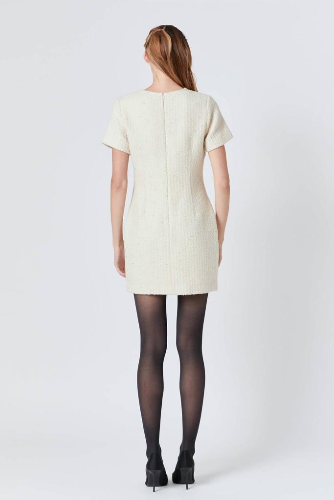 Endless Rose Endless Rose - Tweed Buttoned Mini Dress
