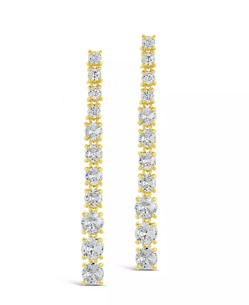 Sterling Forever Natasha Cubic Zirconia Drop Stud Earrings 2