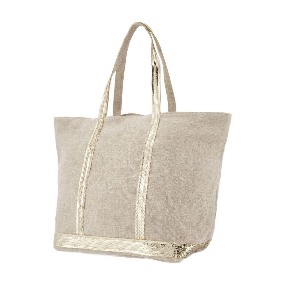 VANESSA BRUNO Tote Bag L - Linen - Sand