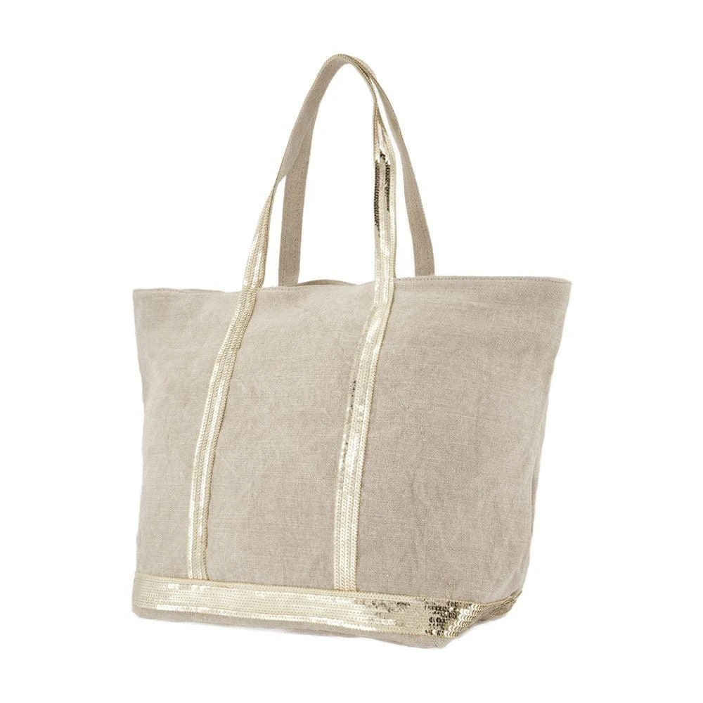 VANESSA BRUNO Tote Bag L - Linen - Sand 2