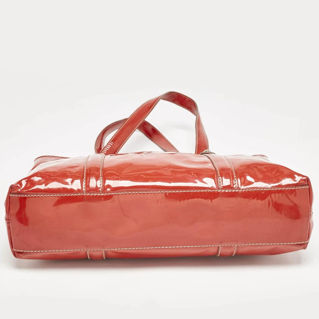 Dolce & Gabbana D&G Red Patent Leather Estelle Tote 11