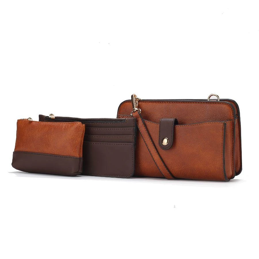 MKF Muriel Vegan Leather Women’s Crossbody Bag with Card holder and Small Pouch 3 pieces 15