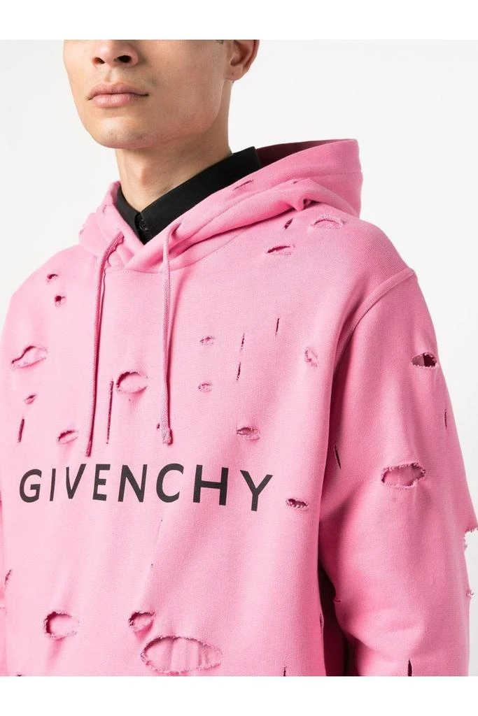 undefined Classic Fit Ripped Hoodie 5