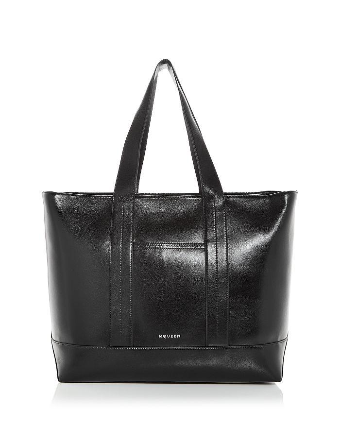 McQueen Leather Shopper Tote