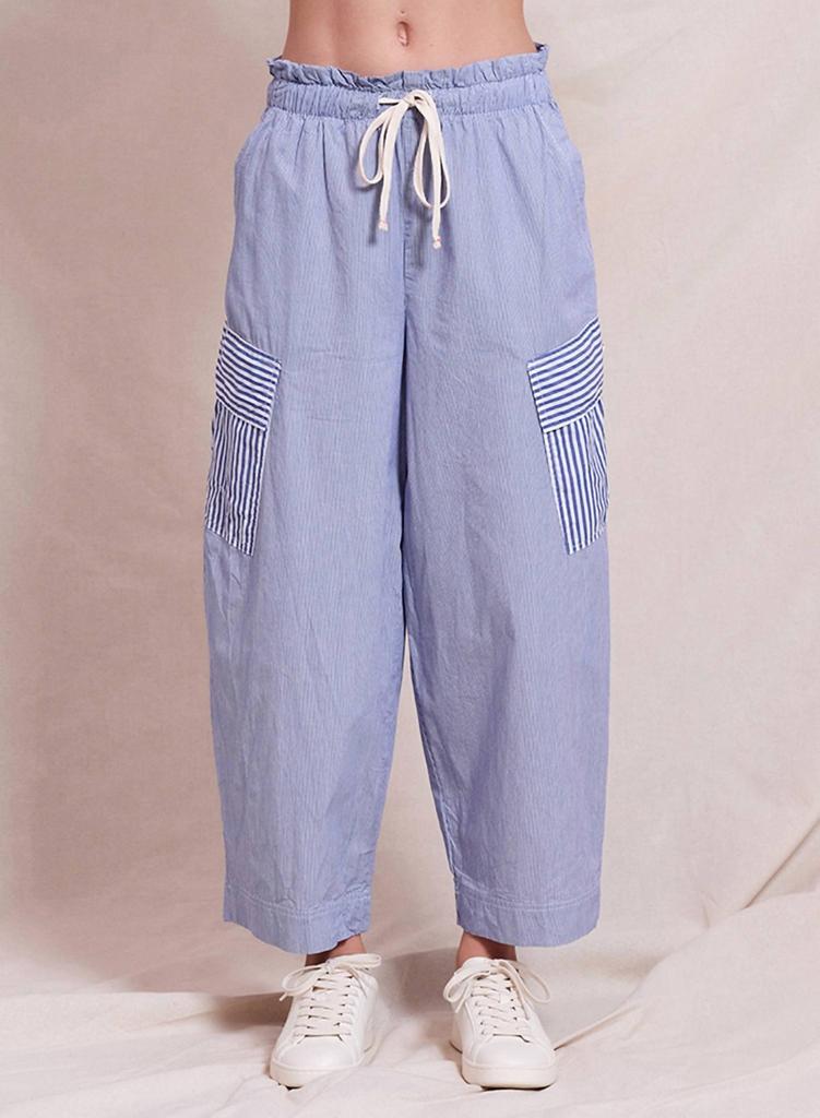 Sundry Sundry - Mixed Stripe Cotton Cargo Pants