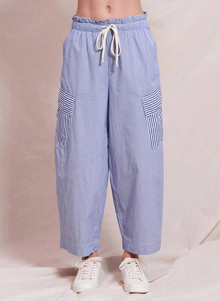 Sundry Sundry - Mixed Stripe Cotton Cargo Pants 1