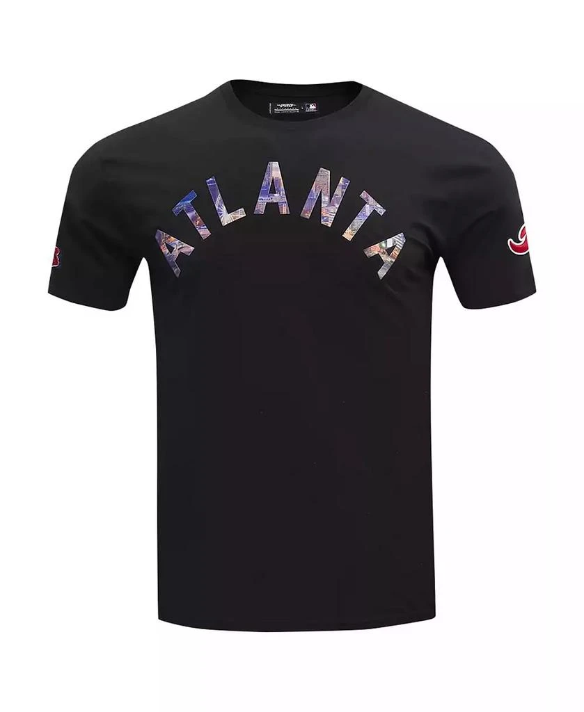 Pro Standard Men's Black Atlanta Braves Cityscape T-Shirt 3