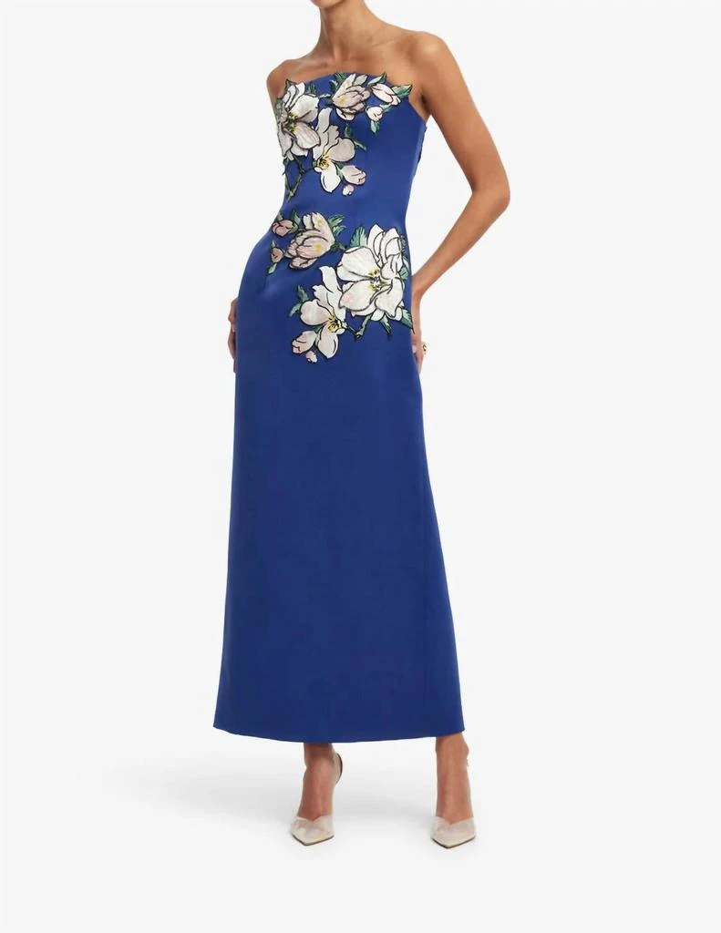 LEO LIN Leo Lin - Ava Applique Floral Bustier Maxi Dress 2