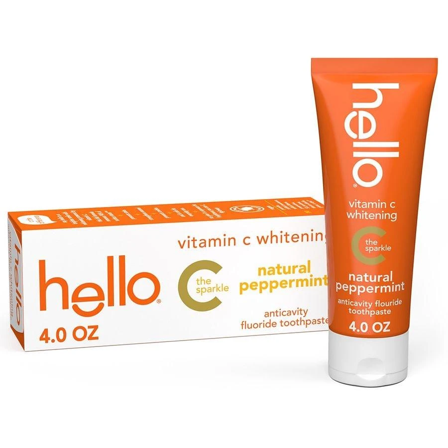 Hello Vitamin C Whitening Toothpaste With Fluoride Peppermint