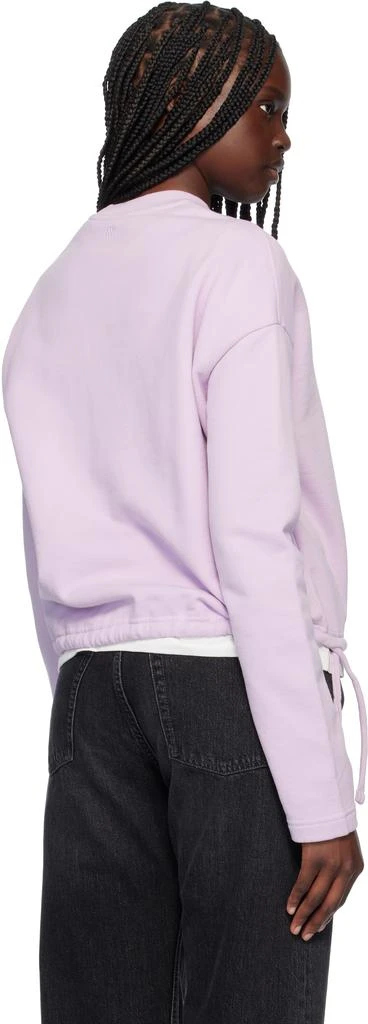 AMI Purple Cotton Ami de Coeur Sweatshirt 3