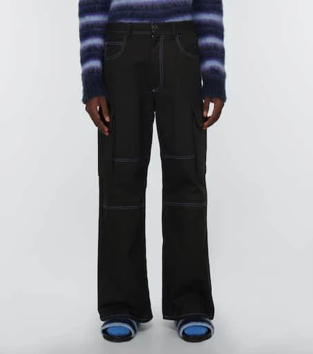 Marni Wide-leg cotton gabardine cargo pants 3
