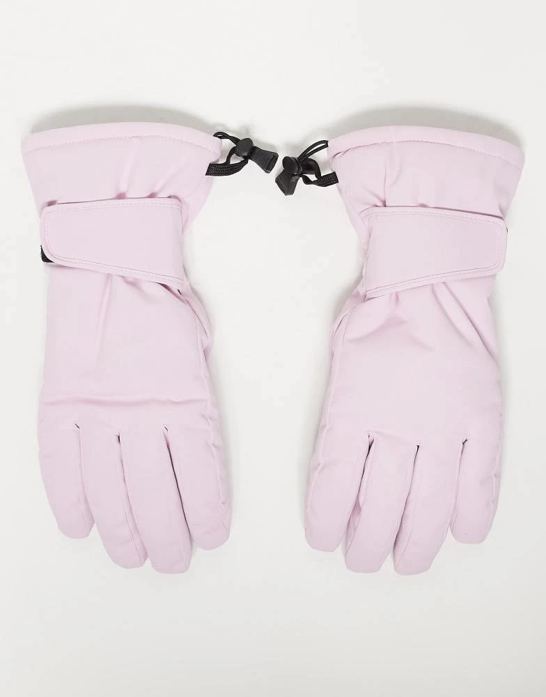 ASOS 4505 Ski & Snow ASOS 4505 Ski insulated water repellent gloves in pink 1