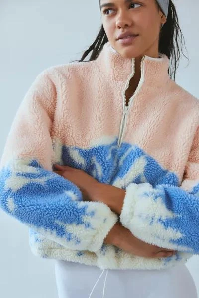 Beach Riot Beach Riot Leona Piled Fleece Quarter Zip Pullover 1