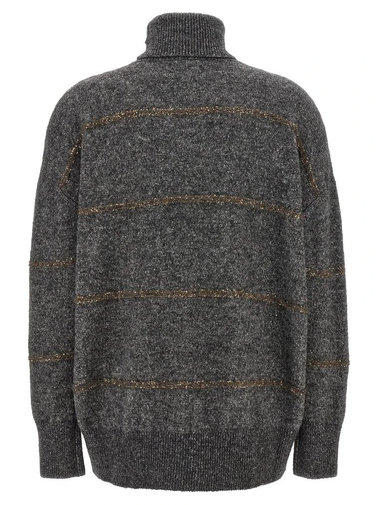 Brunello Cucinelli Brunello Cucinelli Oversized Turtleneck Knitted Jumper 2