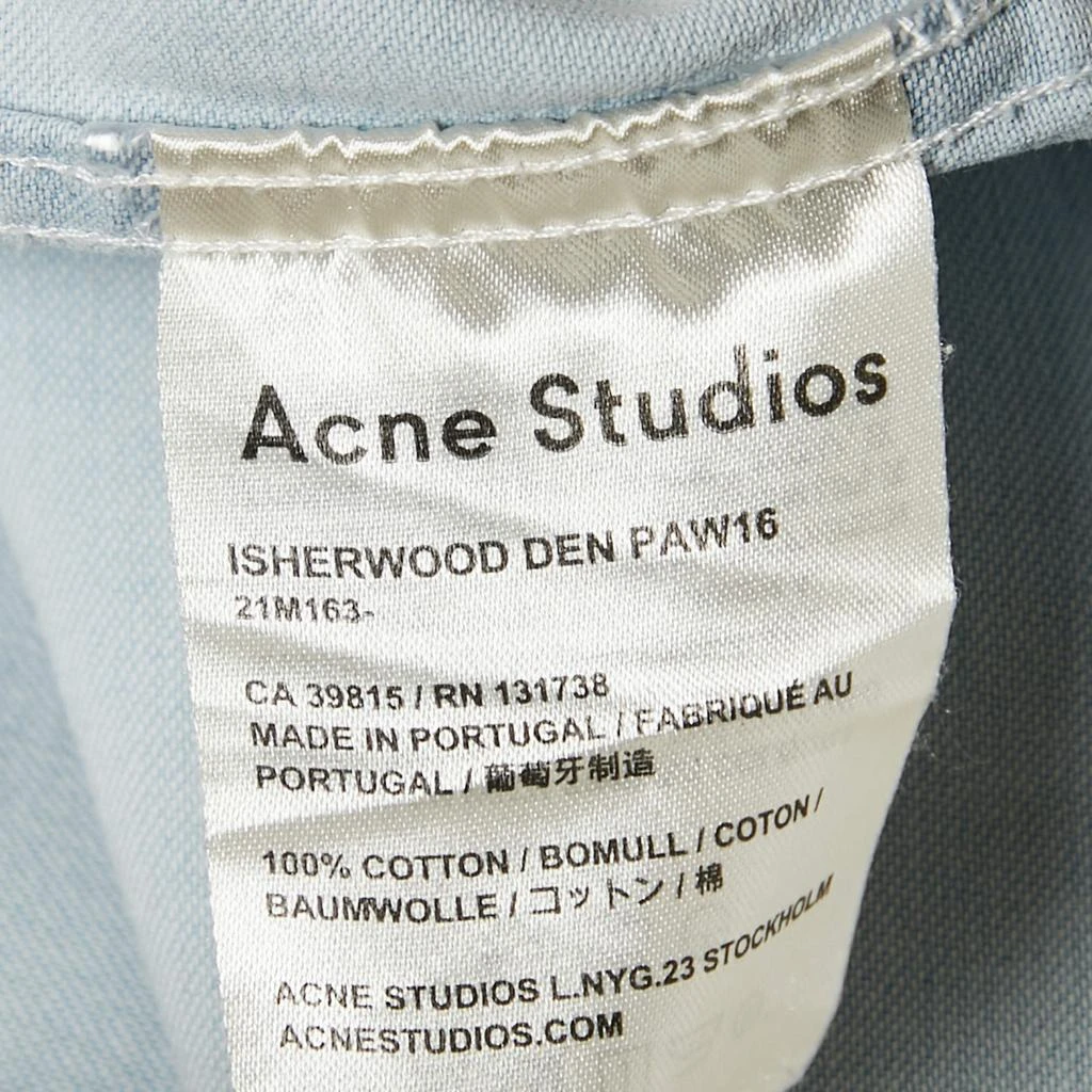 Acne Studios Acne Studios Blue Isherwood Denim Long Sleeve Shirt M 6