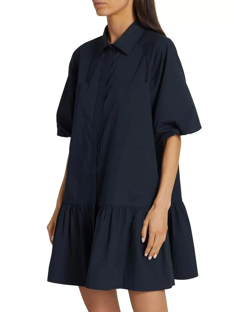 SIMKHAI Crissy Cotton Poplin Mini Shirtdress 4