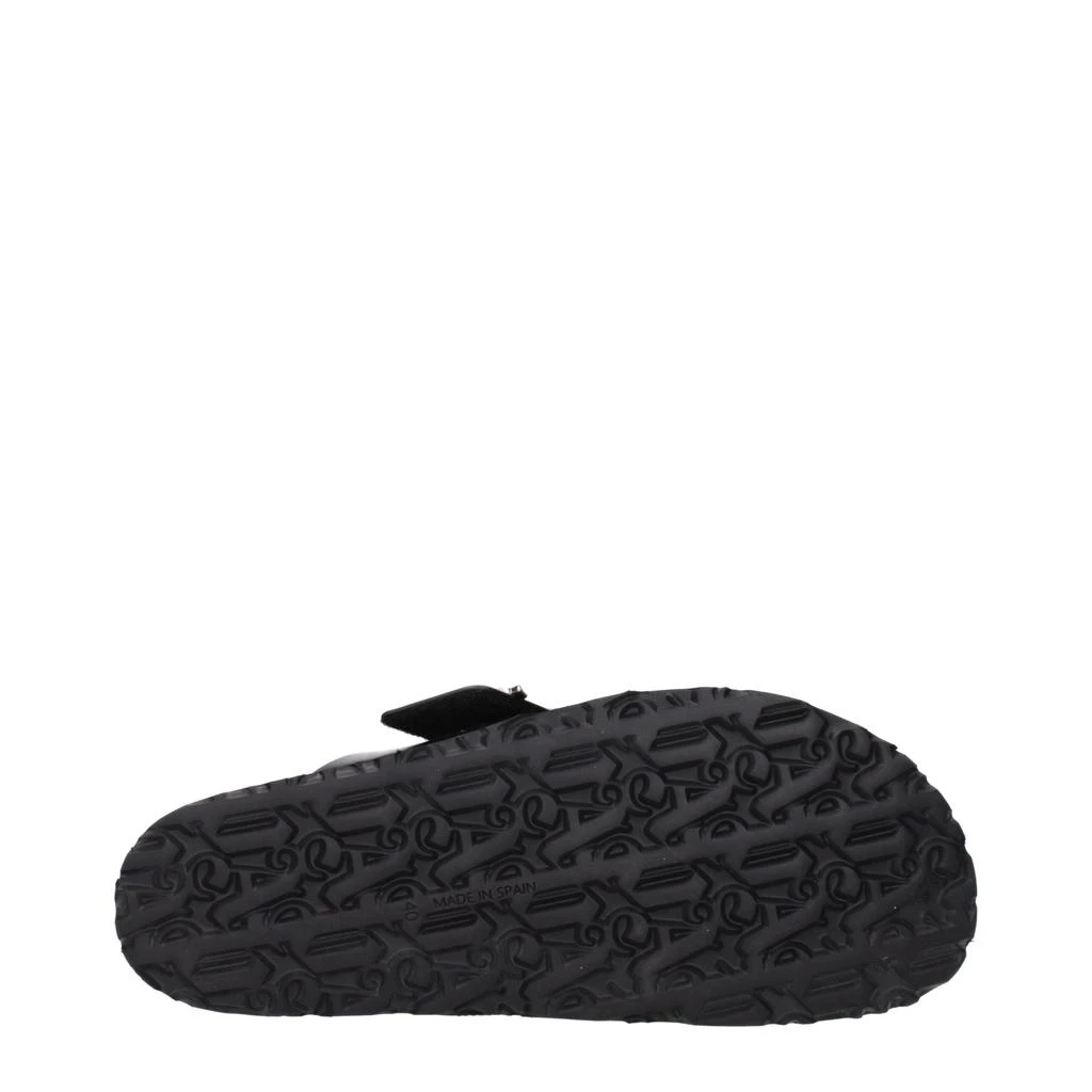 Palm Angels Palm Angels Black Leather Slippers 5