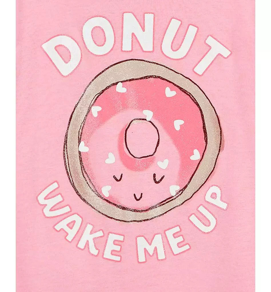 Carter's Little & Big Girls Donut Wake Me Up 100% Snug-Fit Cotton Pajamas, 4 Piece Set 2