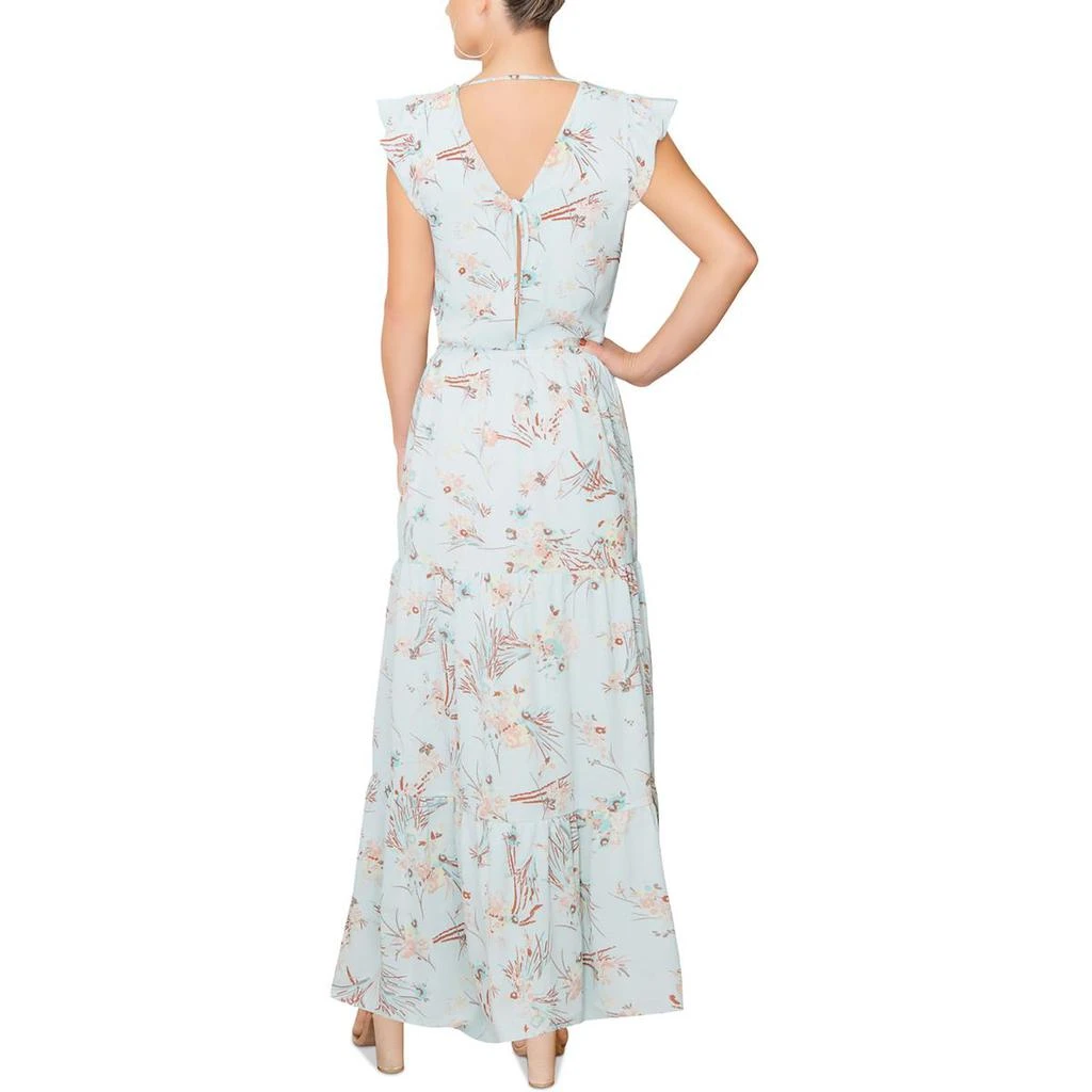 RACHEL Rachel Roy Womens Crepe Floral Maxi Dress 2