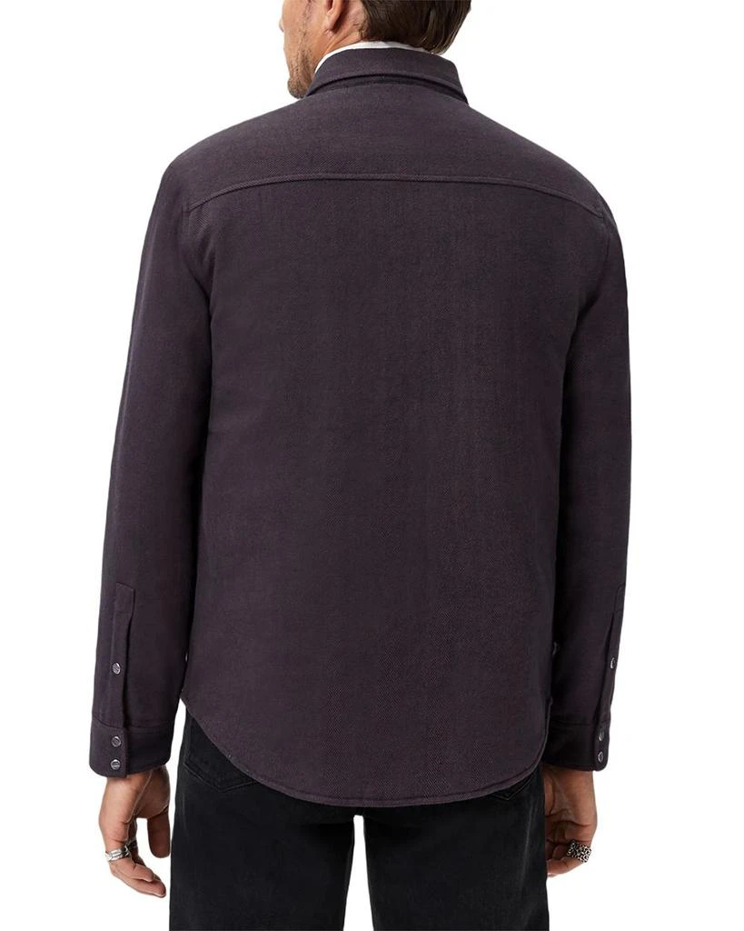 John Varvatos Jameson Herringbone Snap Button Long Sleeve Shirt 4