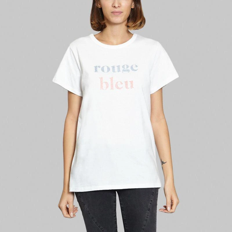 Ville Lumière Rouge Et Bleu T-shirt White VILLE LUMIÈRE 1