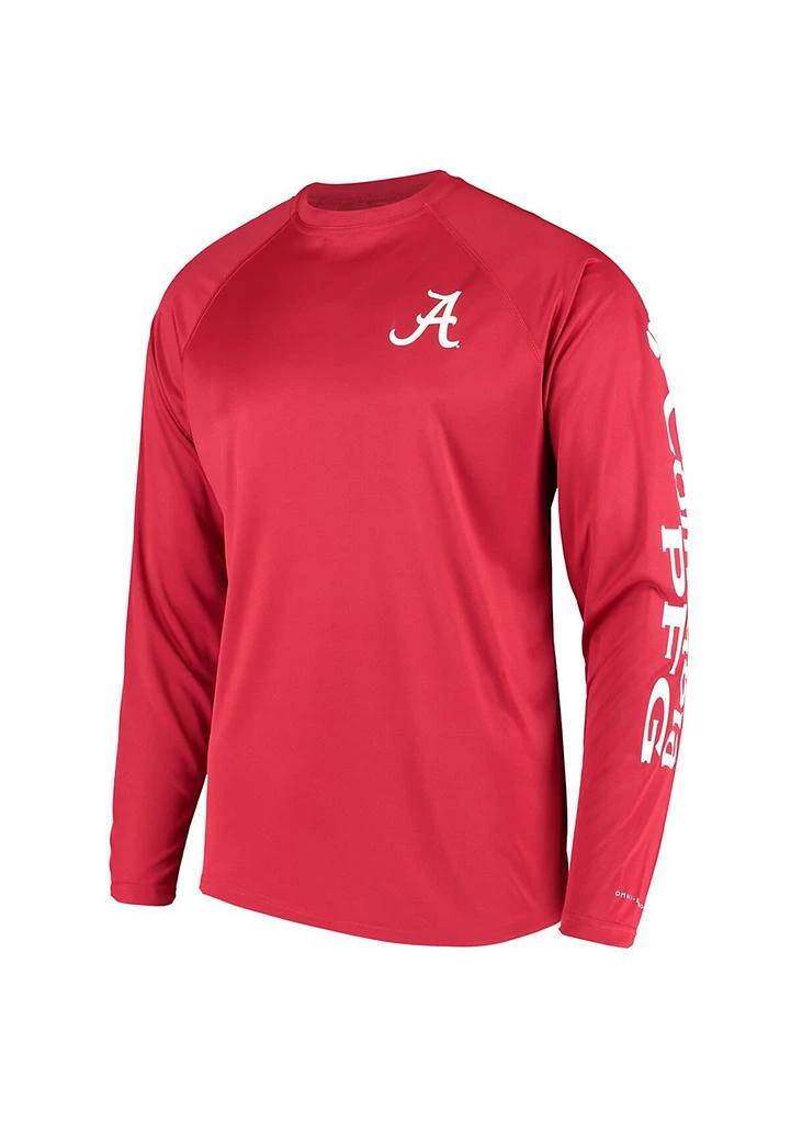 Columbia Alabama Crimson Tide NCAA Alabama Tide Terminal Tackle Omni-Shade Raglan Long Sleeve T-Shirt 2