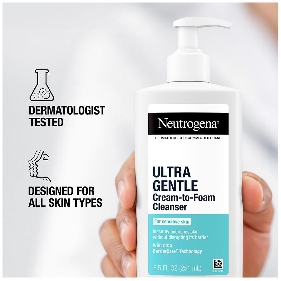 Neutrogena Ultra Gentle Cream-to-Foam Cleanser Fragrance-Free