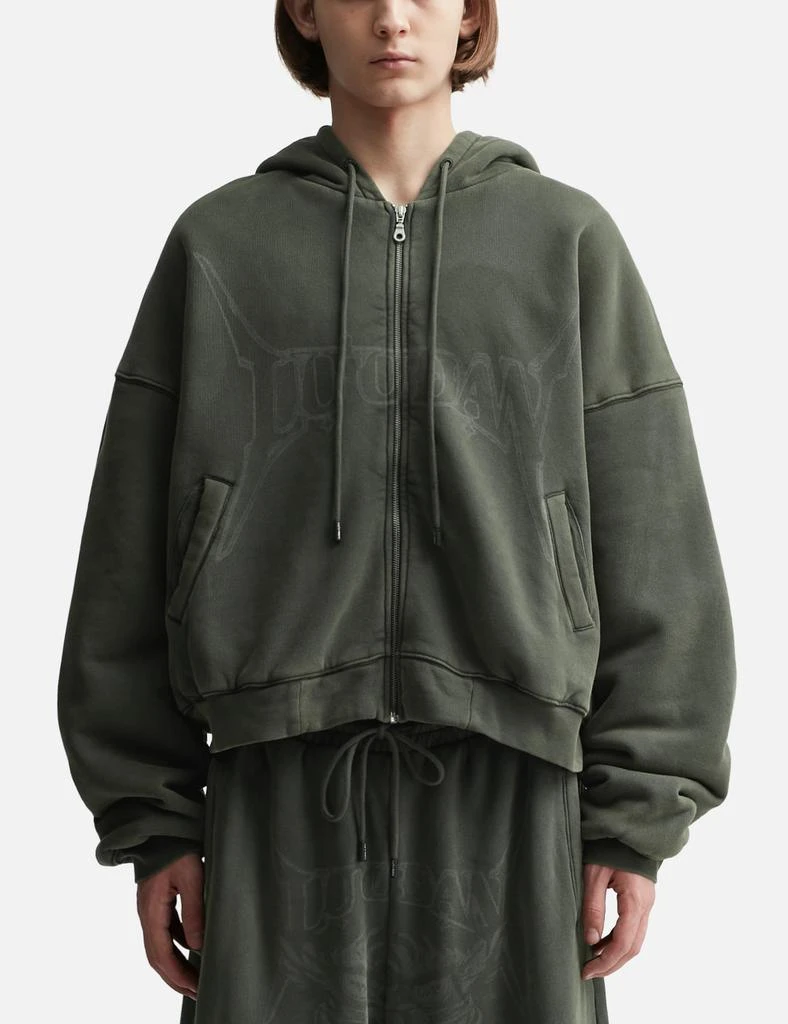LUU DAN WASHED OUT ZIP UP HOODIE 3