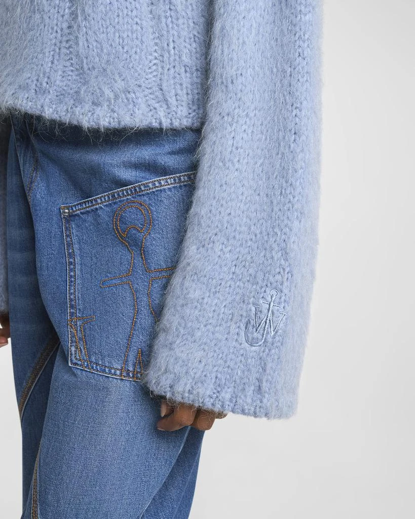 JW Anderson Cropped Cable Mohair Sweater 6