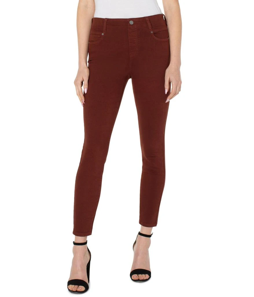 Liverpool Gia Glider Pull-On Ankle Skinny in Brunette 2