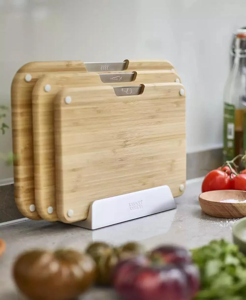 Joseph Joseph Boards Bamboo 3-Piece Cutting Board Set 4