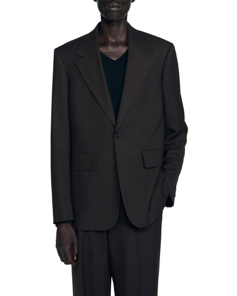 Sandro Wool Blend Classic Fit Suit Jacket 1