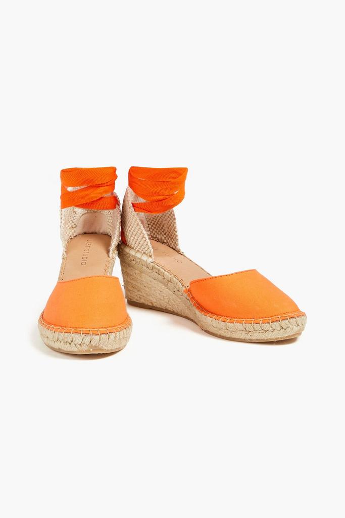 LAST STUDIO Leona canvas wedge espadrilles