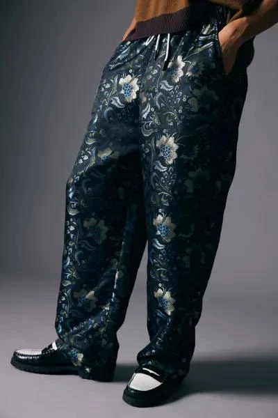 Urban Outfitters UO Shiny Jacquard Beach Pant 1