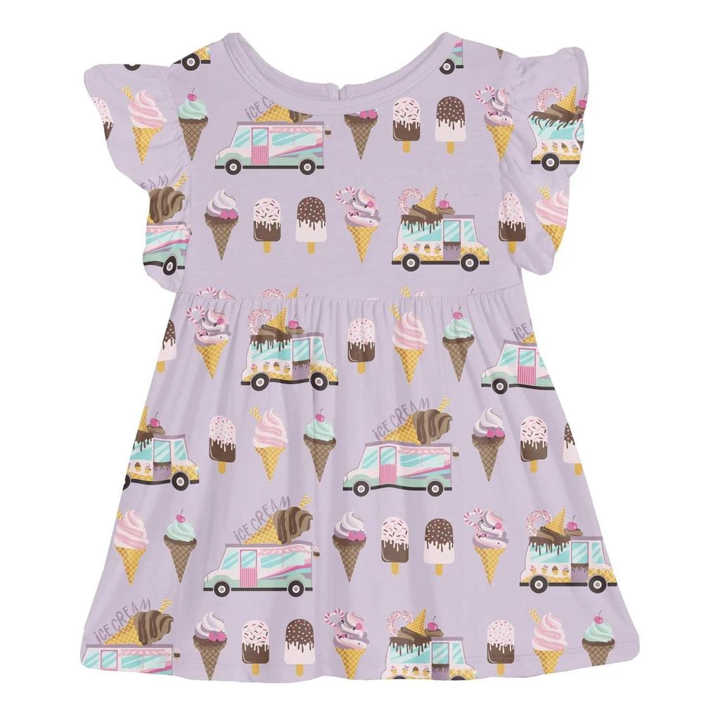 KICKEE Kickee - Girls' Short Sleeve Lola Swing Dress
