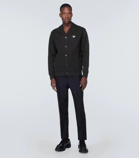 Prada Cotton-blend fleece cardigan 2