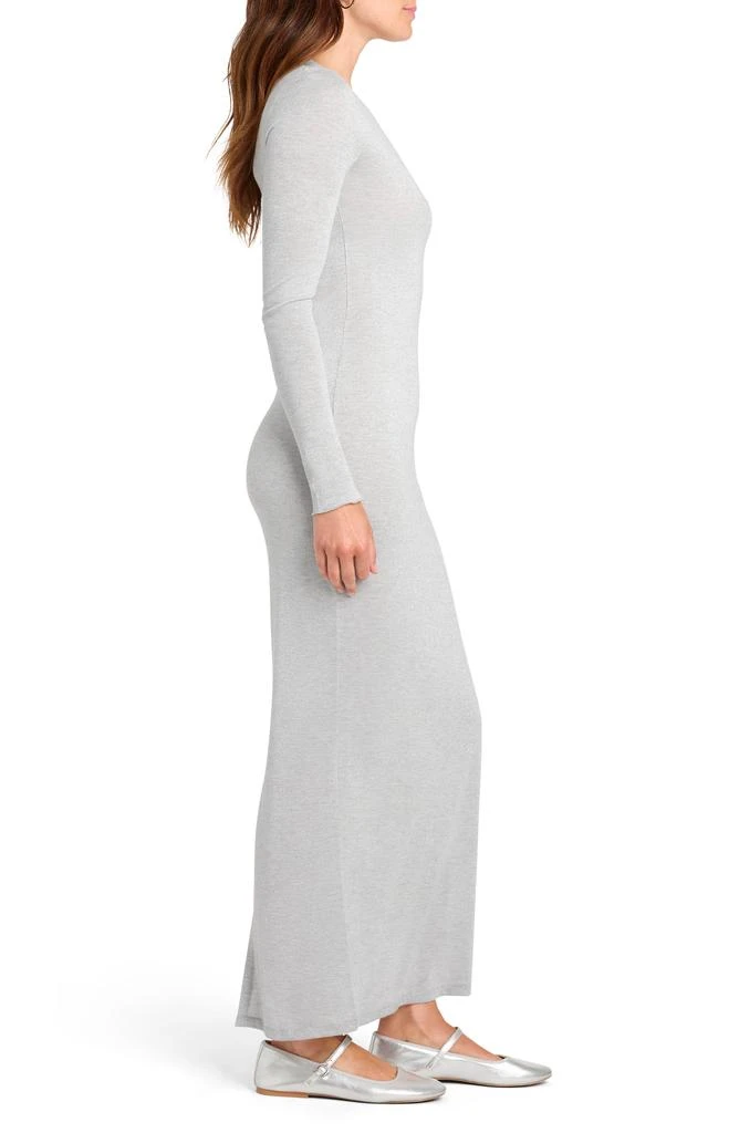 Splendid Maddox Metallic Long Sleeve Knit Maxi Dress 3