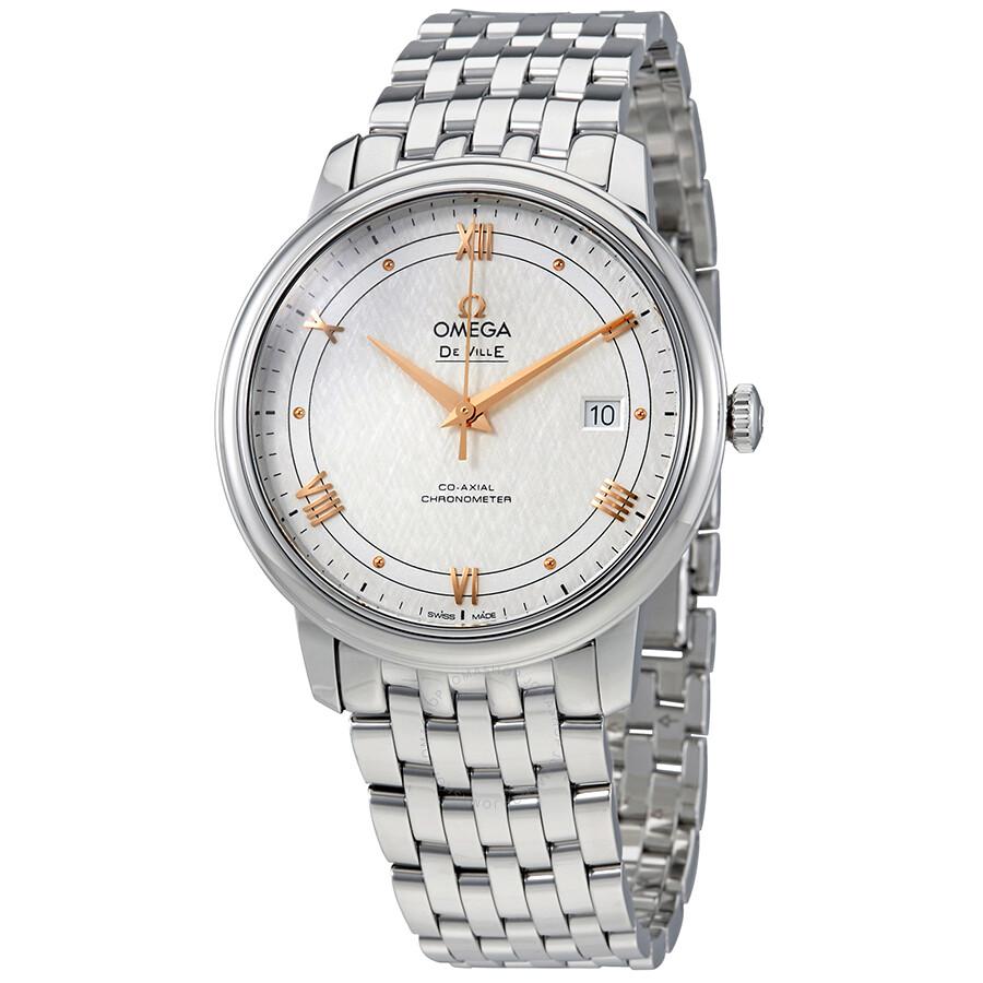 Omega De Ville Prestige Co-Axial Silver Dial Men's Watch 424.10.40.20.02.004