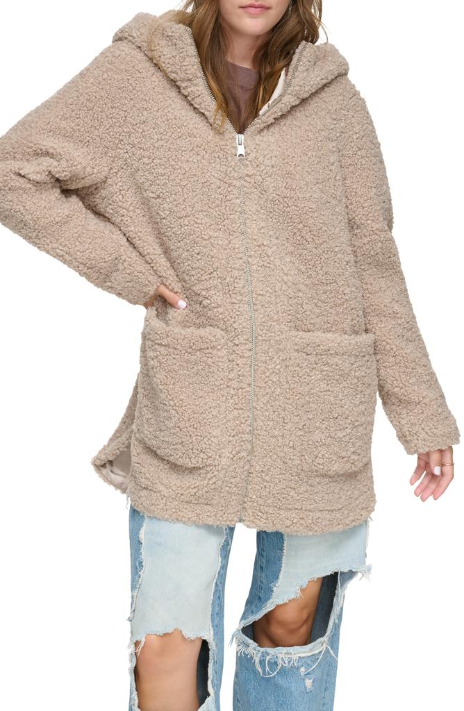 Andrew Marc Seneca Faux Shearling Hooded Jacket