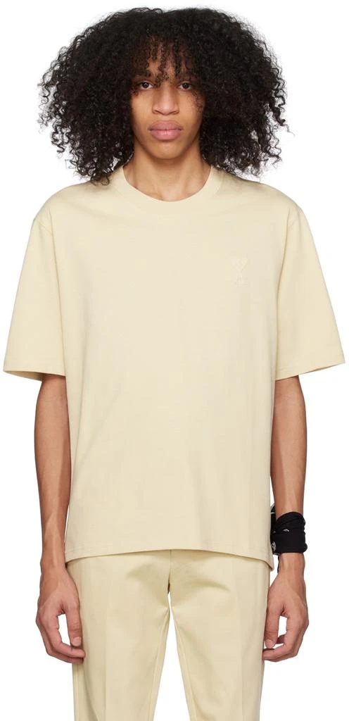 AMI Paris Off-White Ami de Cœur T-Shirt 1