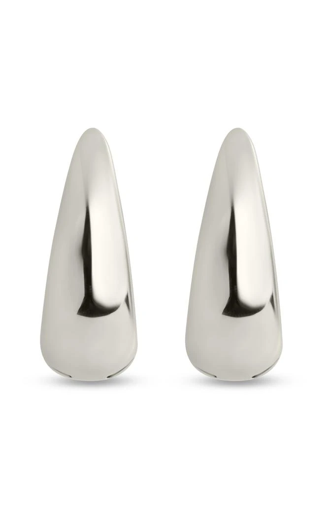 Sterling Forever Lavina Polished Huggie Hoop Earrings 3