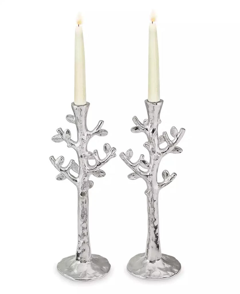 Michael Aram Set of 2 Tree of Life Candlestick Holders