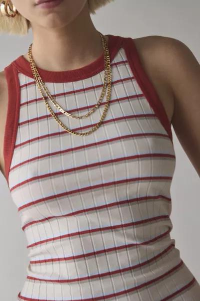 BDG BDG Charli Striped Ribbed Knit Cropped Tank Top