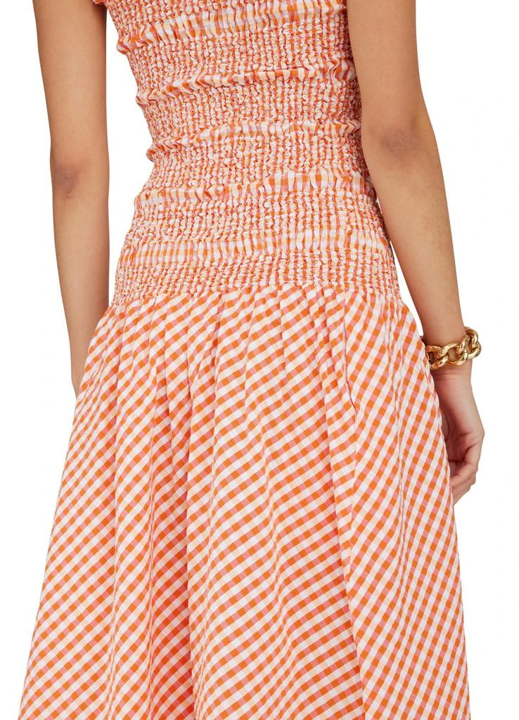 Kenzo Bustier smocked dress 5