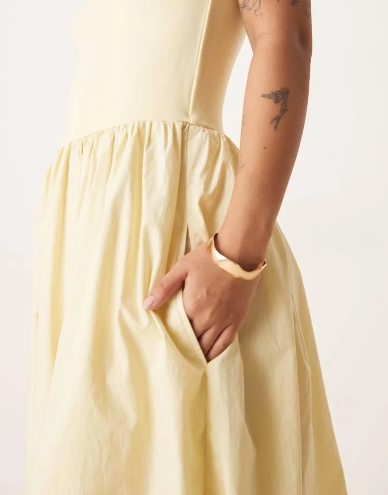Nobody's Child Petite Nobody's Child Petite Colorado cami midi dress in yellow 2
