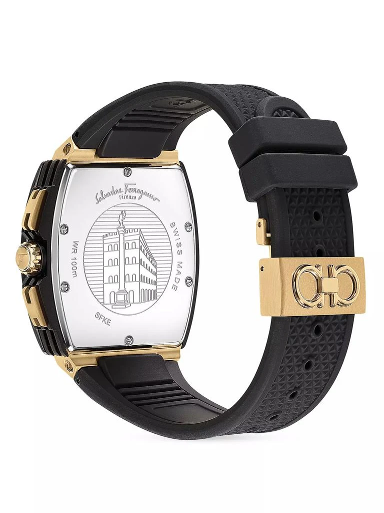 Salvatore Ferragamo F-80 Tonneau Chrono Watch 4