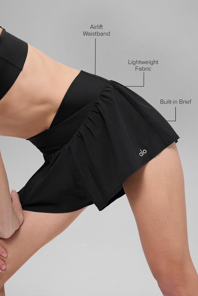 Alo V-Cute Running Short - Pink Wild Rose