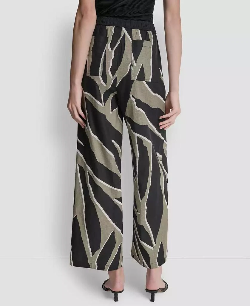 DKNY Women
s Printed Drawstring Ankle-Length Pants 2