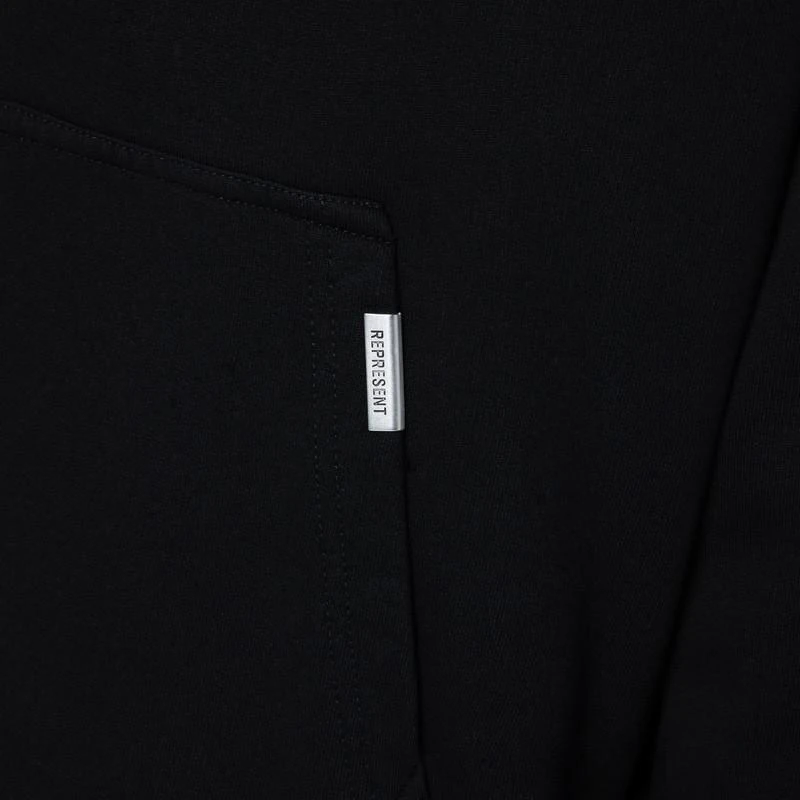 Represent Black hoodie with logo 4