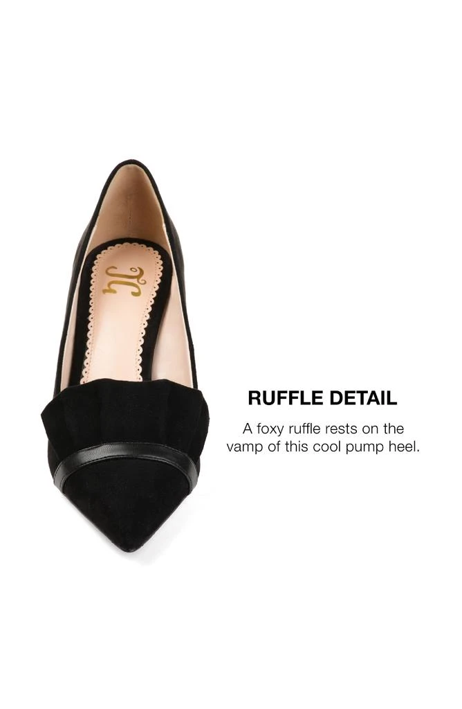 Journee Collection JOURNEE Marek Ruffle Pump 10